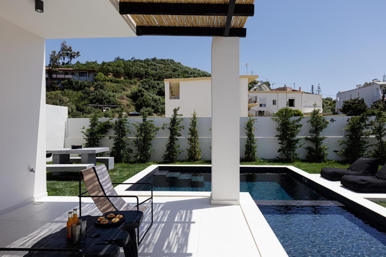 Modern Villa Casa Filo Verde With Private Pool & Bbq,200M From The Beach Plakias Exteriör bild