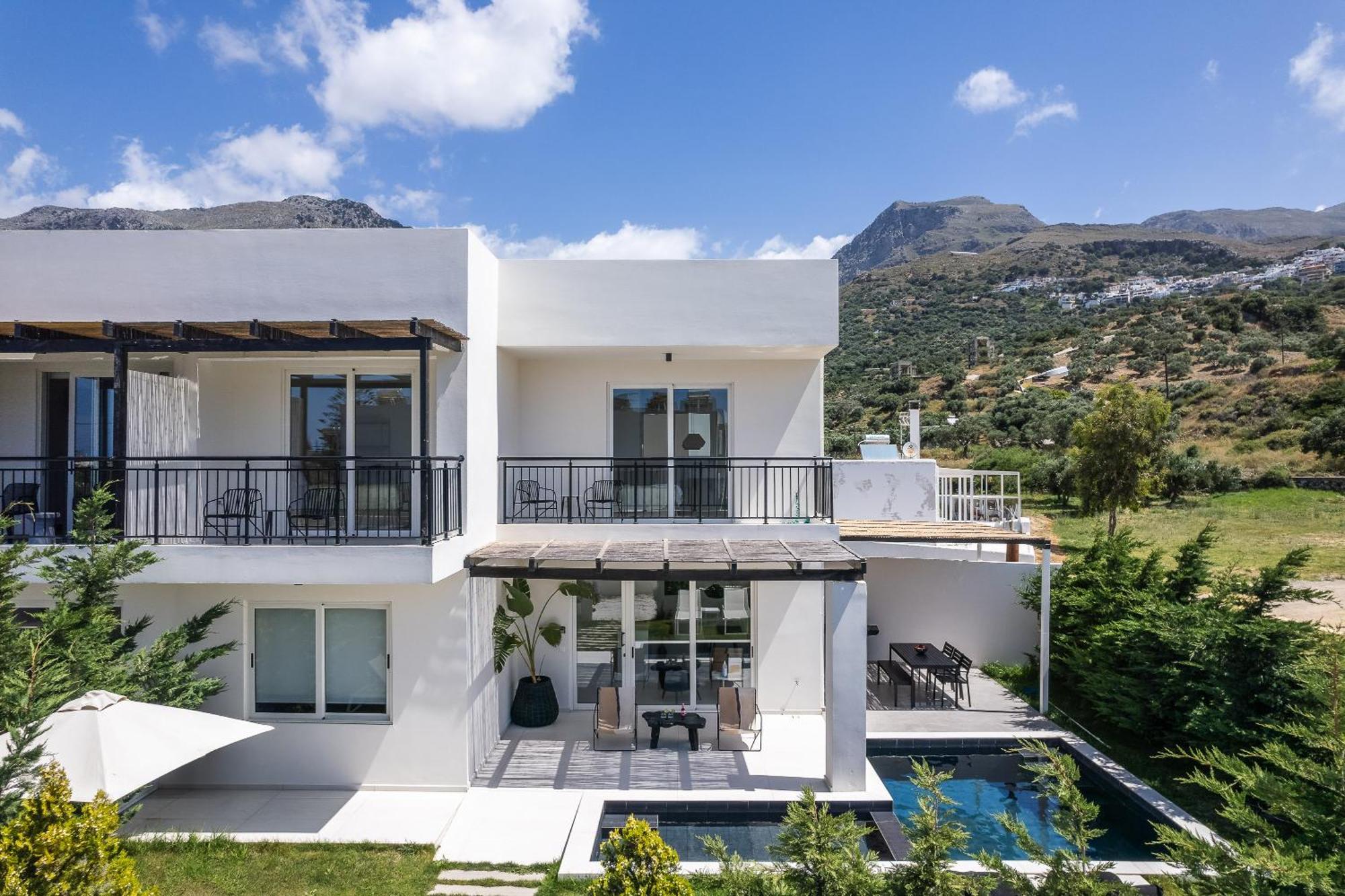 Modern Villa Casa Filo Verde With Private Pool & Bbq,200M From The Beach Plakias Exteriör bild