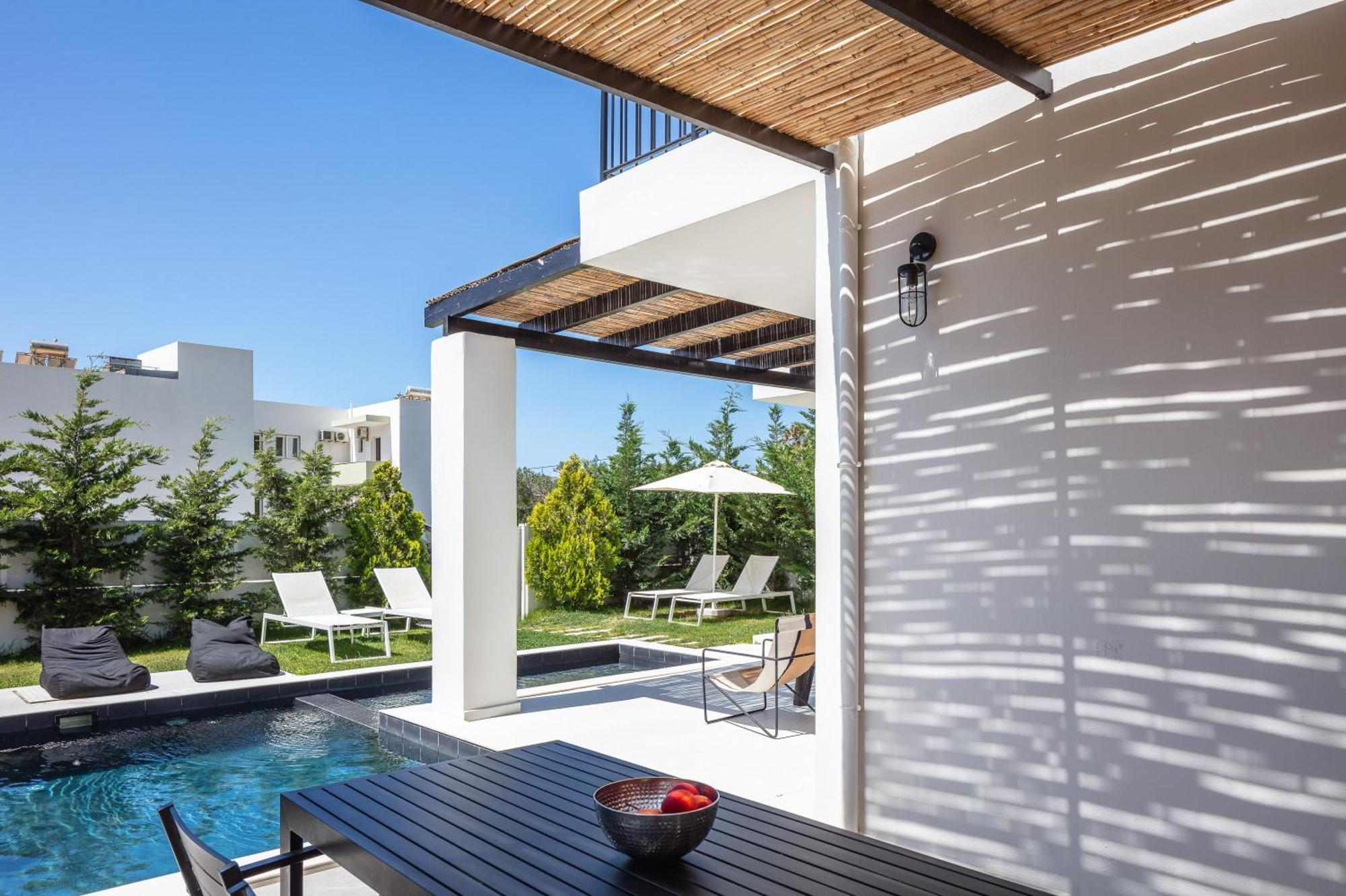 Modern Villa Casa Filo Verde With Private Pool & Bbq,200M From The Beach Plakias Exteriör bild