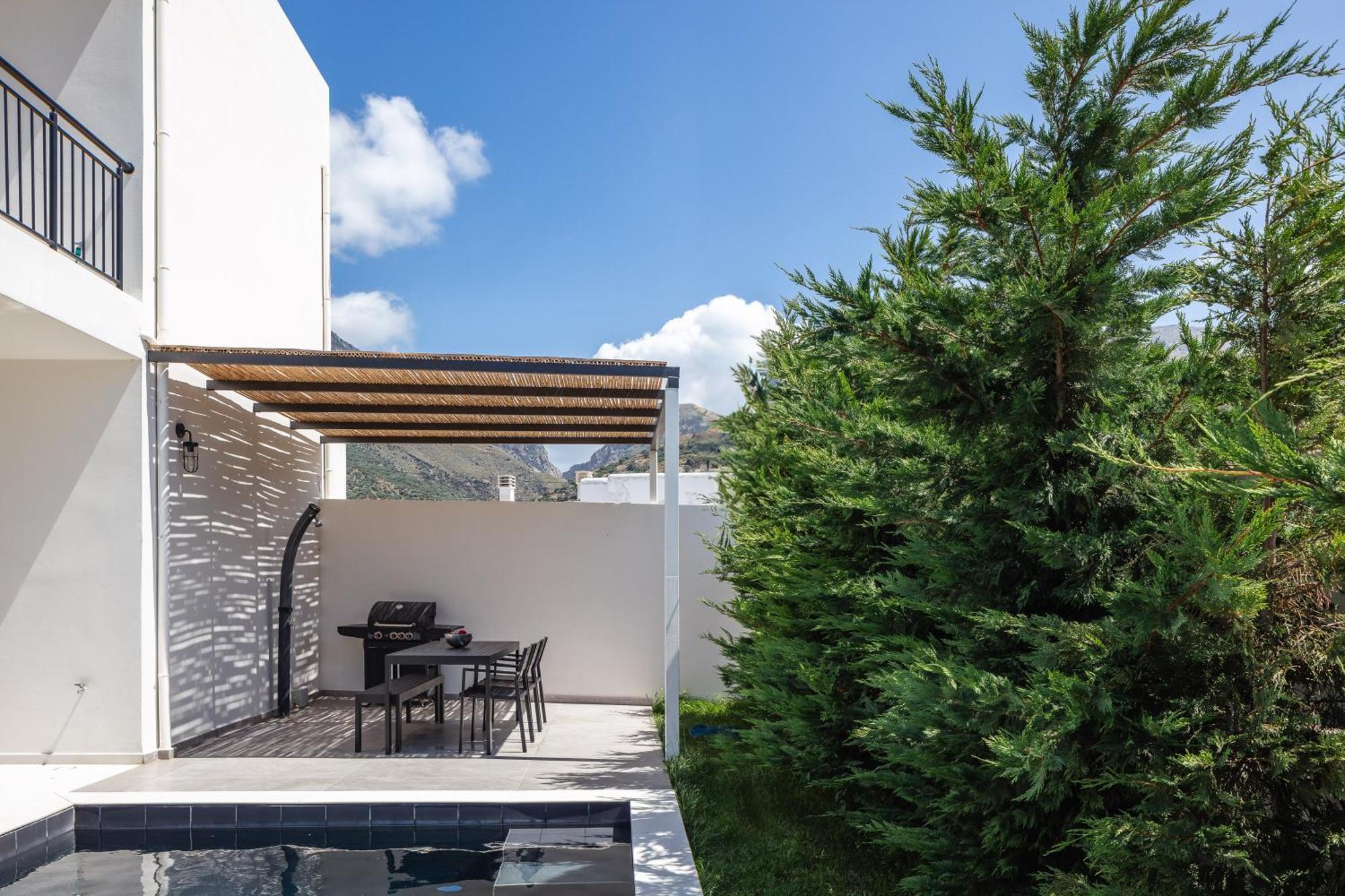 Modern Villa Casa Filo Verde With Private Pool & Bbq,200M From The Beach Plakias Exteriör bild