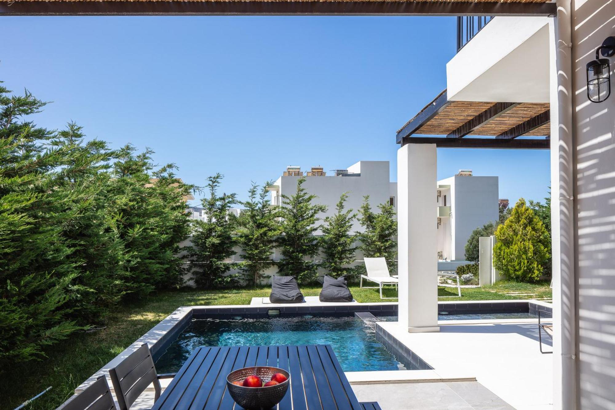 Modern Villa Casa Filo Verde With Private Pool & Bbq,200M From The Beach Plakias Exteriör bild