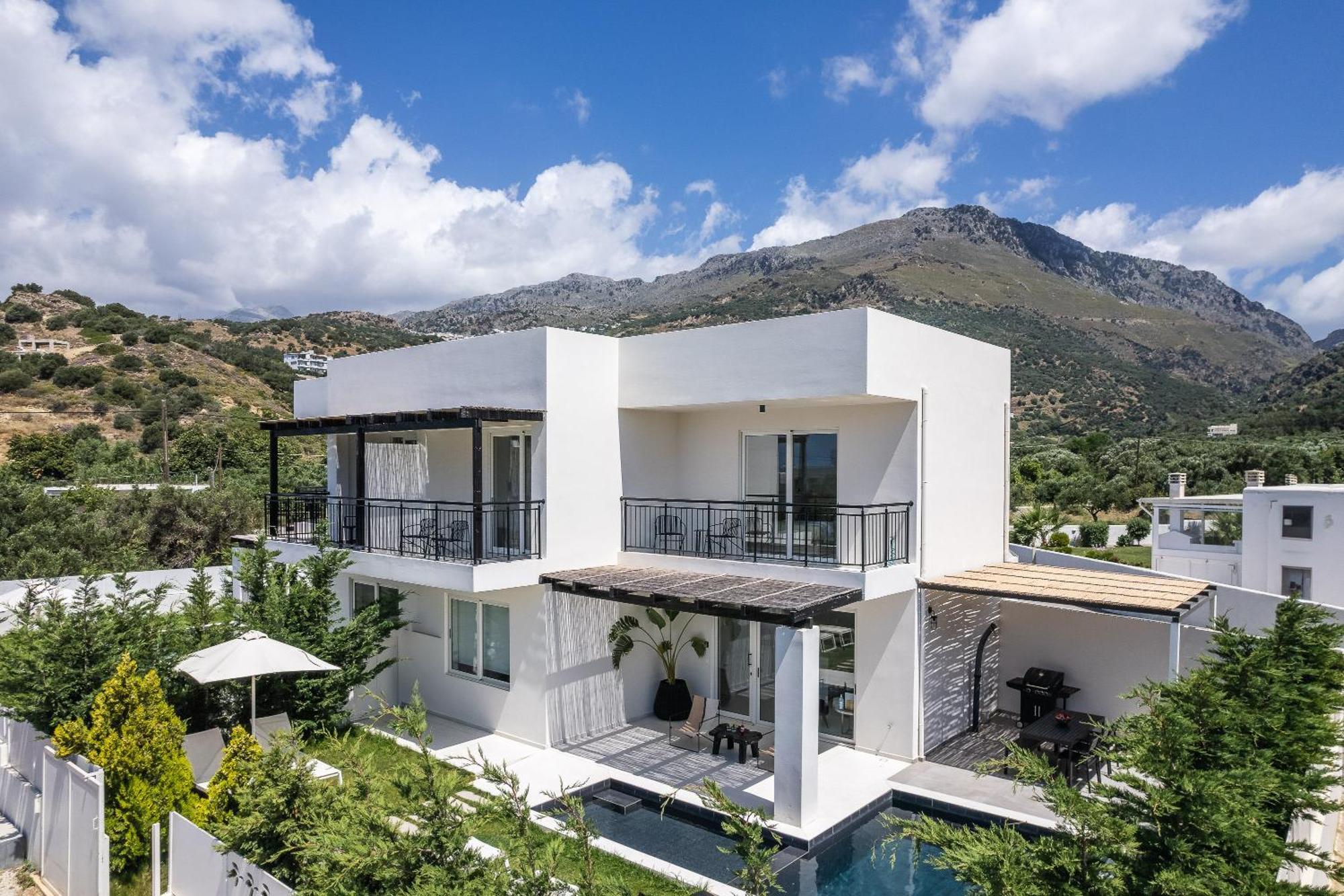 Modern Villa Casa Filo Verde With Private Pool & Bbq,200M From The Beach Plakias Exteriör bild